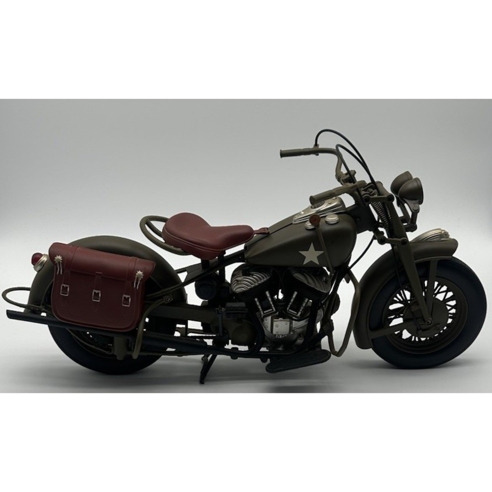 NEW RAY 1998 INDIAN CHIEF WWII US ARMY MILITARY 1/6 SCALE MOTORCYCLE